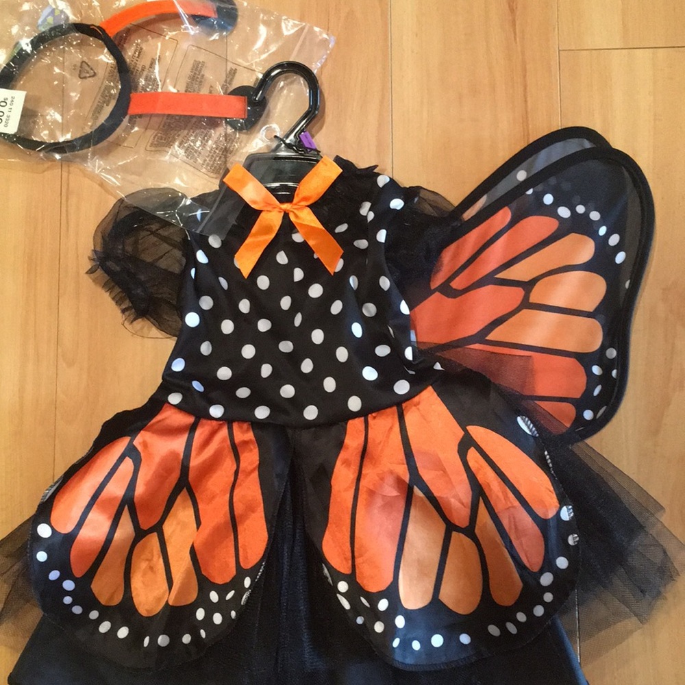 Boutique toddler monarch butterfly costume 3T